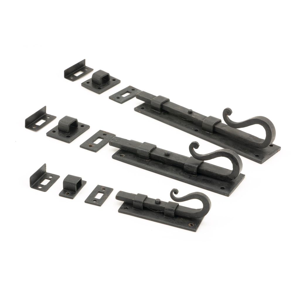 From The Anvil - External Beeswax 8" Shepherd's Crook Universal Bolt | Sku. 46544 | Trade Door Handles.