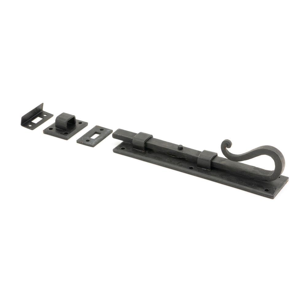 From The Anvil - External Beeswax 8" Shepherd's Crook Universal Bolt | Sku. 46544 | Trade Door Handles.