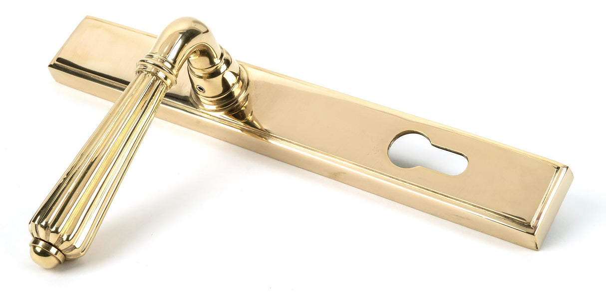 From The Anvil - Polished Brass Hinton Slimline Lever Espag. Lock Set | Sku. 46547 | Trade Door Handles.