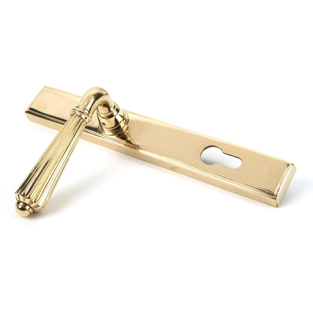 From The Anvil - Polished Brass Hinton Slimline Lever Espag. Lock Set | Sku. 46547 | Trade Door Handles.
