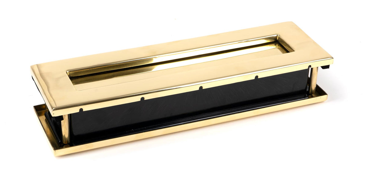 From The Anvil - Polished Brass Traditional Letterbox | Sku. 46549 | Trade Door Handles.