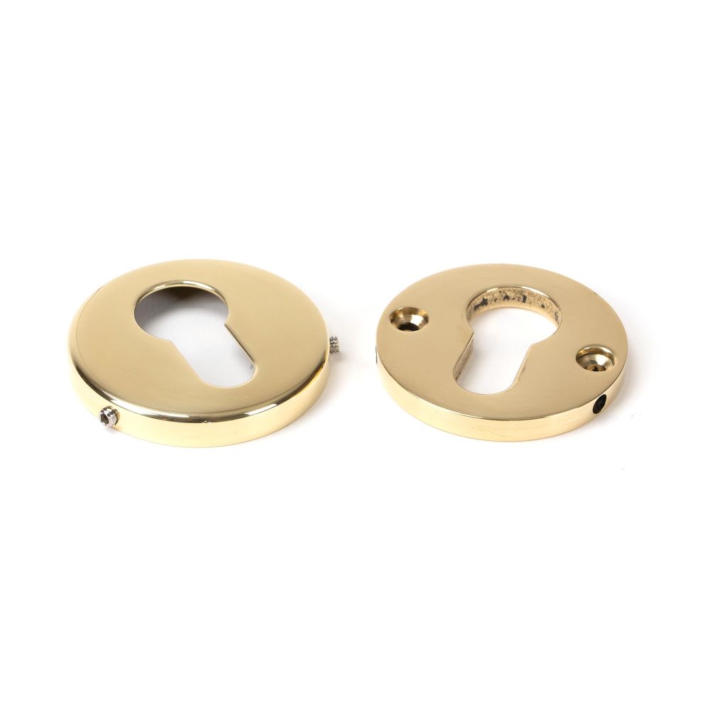 From The Anvil - Polished Brass 52mm Regency Concealed Escutcheon | Sku. 46551 | Trade Door Handles.