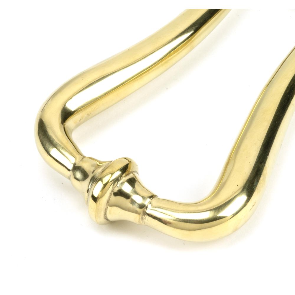 From The Anvil - Polished Brass Slimline Art Deco Door Knocker | Sku. 46552 | Trade Door Handles.