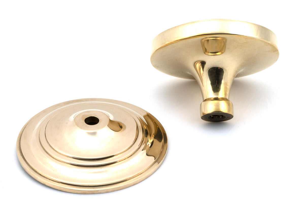 From The Anvil - Polished Brass Art Deco Centre Door Knob | Sku. 46553 | Trade Door Handles.