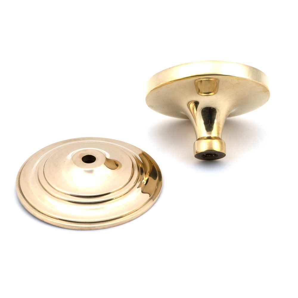 From The Anvil - Polished Brass Art Deco Centre Door Knob | Sku. 46553 | Trade Door Handles.