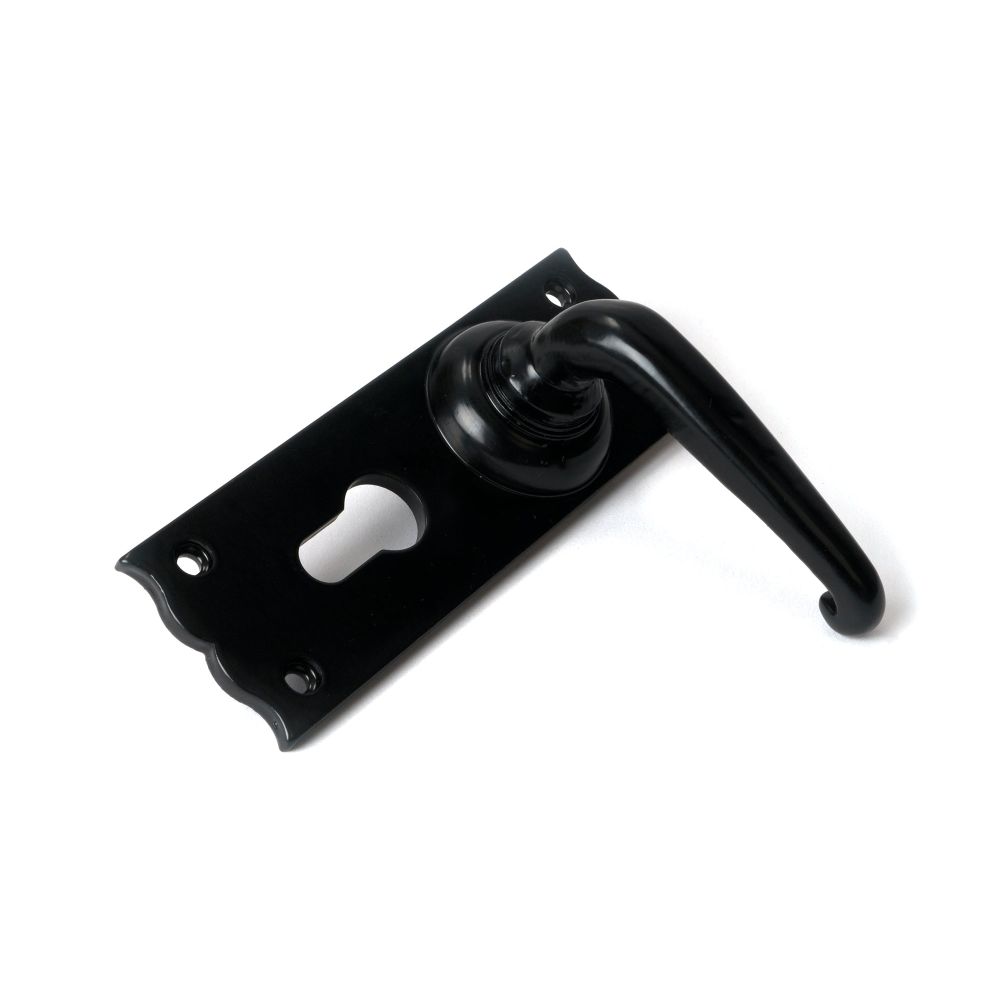 From The Anvil - Black Oak Lever Euro Lock Set | Sku. 46570 | Trade Door Handles.