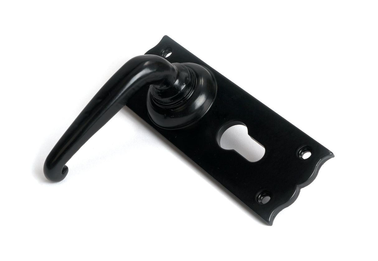 From The Anvil - Black Oak Lever Euro Lock Set | Sku. 46570 | Trade Door Handles.