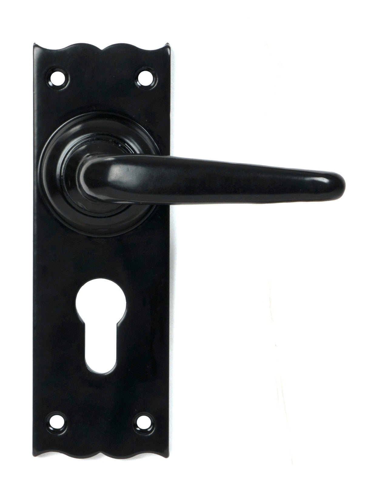 From The Anvil - Black Oak Lever Euro Lock Set | Sku. 46570 | Trade Door Handles.