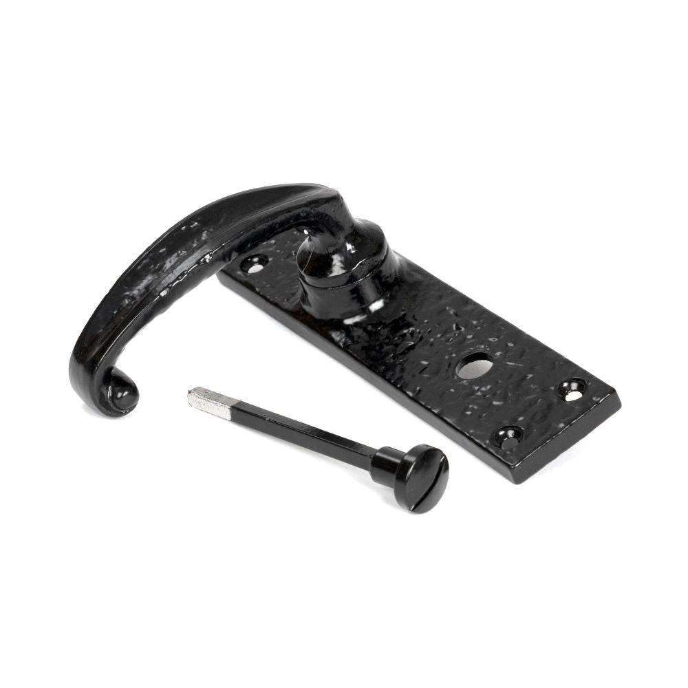 From The Anvil - Black Lever Bathroom Set | Sku. 46572 | Trade Door Handles.