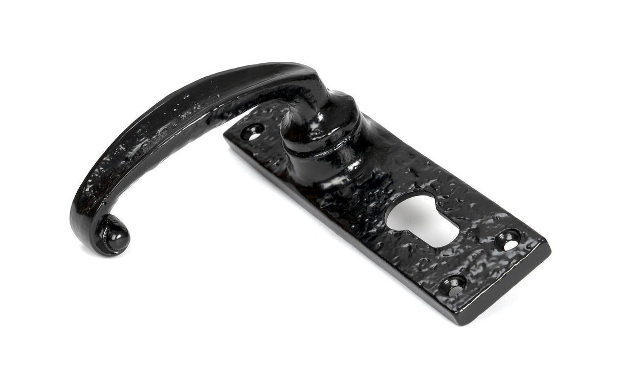 From The Anvil - Black Lever Euro Lock Set | Sku. 46573 | Trade Door Handles.
