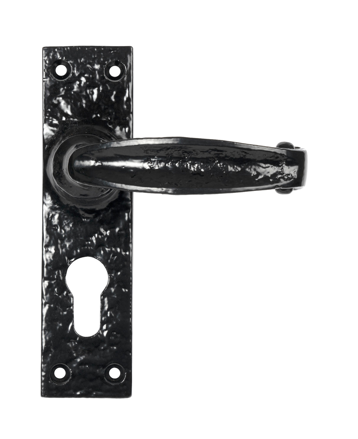 From The Anvil - Black Lever Euro Lock Set | Sku. 46573 | Trade Door Handles.