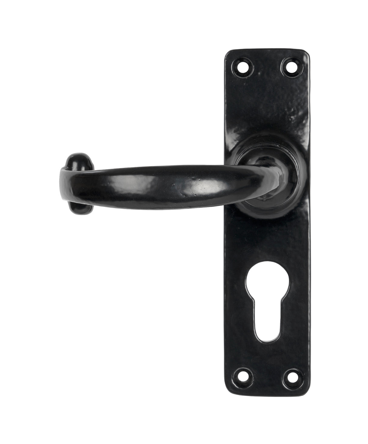 From The Anvil - Black MF Lever Euro Lock Set | Sku. 46576 | Trade Door Handles.