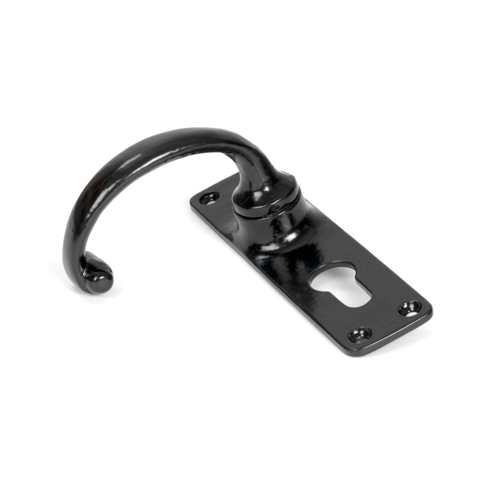 From The Anvil - Black MF Lever Euro Lock Set | Sku. 46576 | Trade Door Handles.