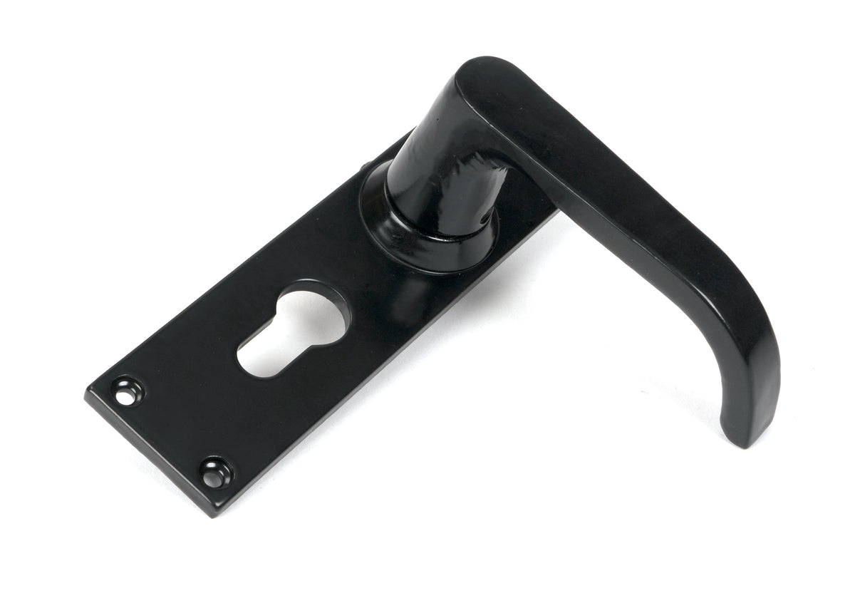 From The Anvil - Black Deluxe Lever Euro Lock Set | Sku. 46578 | Trade Door Handles.