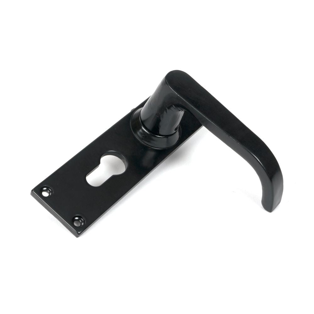 From The Anvil - Black Deluxe Lever Euro Lock Set | Sku. 46578 | Trade Door Handles.