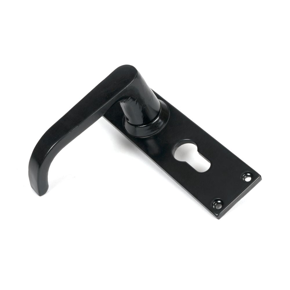From The Anvil - Black Deluxe Lever Euro Lock Set | Sku. 46578 | Trade Door Handles.