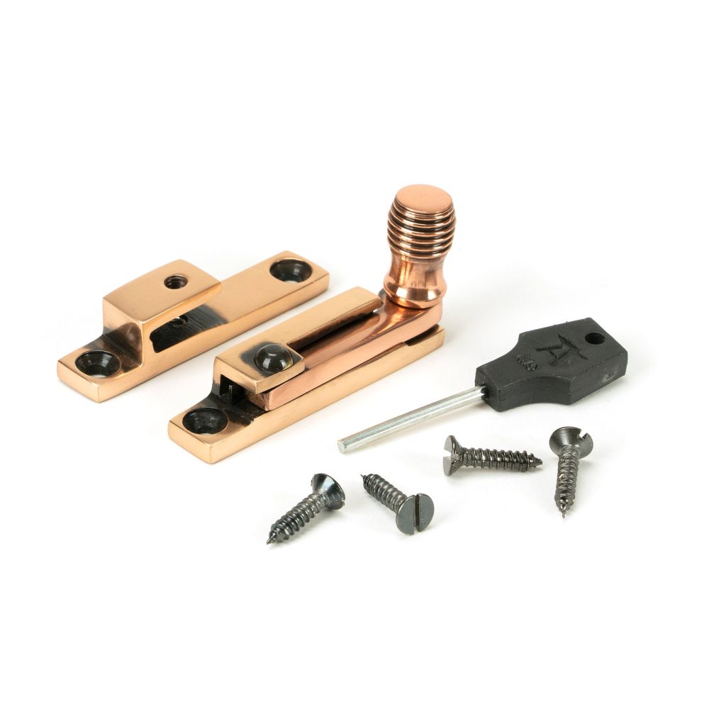 From The Anvil - Polished Bronze Beehive Quadrant Fastener - Narrow | Sku. 46581 | Trade Door Handles.