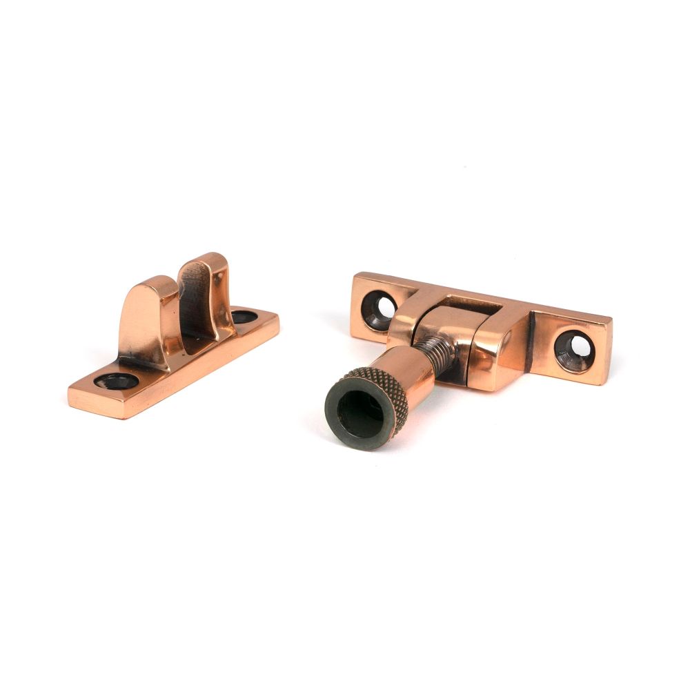 From The Anvil - Polished Bronze Brompton Brighton Fastener - Narrow (Square) | Sku. 46583 | Trade Door Handles.