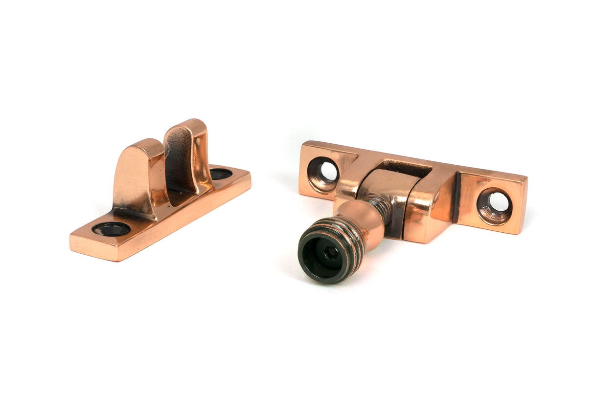 From The Anvil - Polished Bronze Prestbury Brighton Fastener - Narrow (Square) | Sku. 46584 | Trade Door Handles.