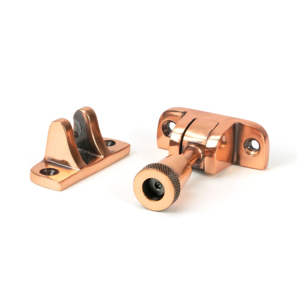 From The Anvil - Polished Bronze Brompton Brighton Fastener (Radiused) | Sku. 46587 | Trade Door Handles.