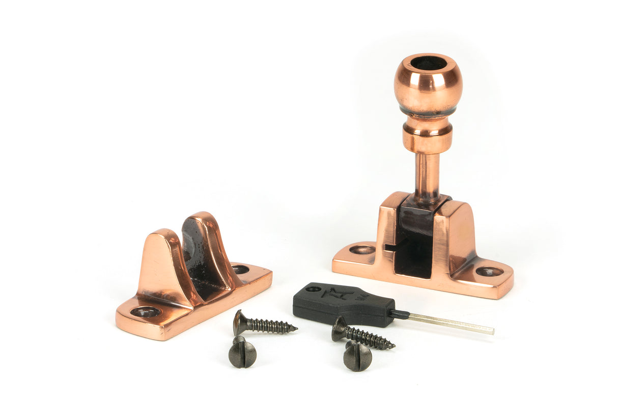 From The Anvil - Polished Bronze Mushroom Brighton Fastener (Radiused) | Sku. 46590 | Trade Door Handles.