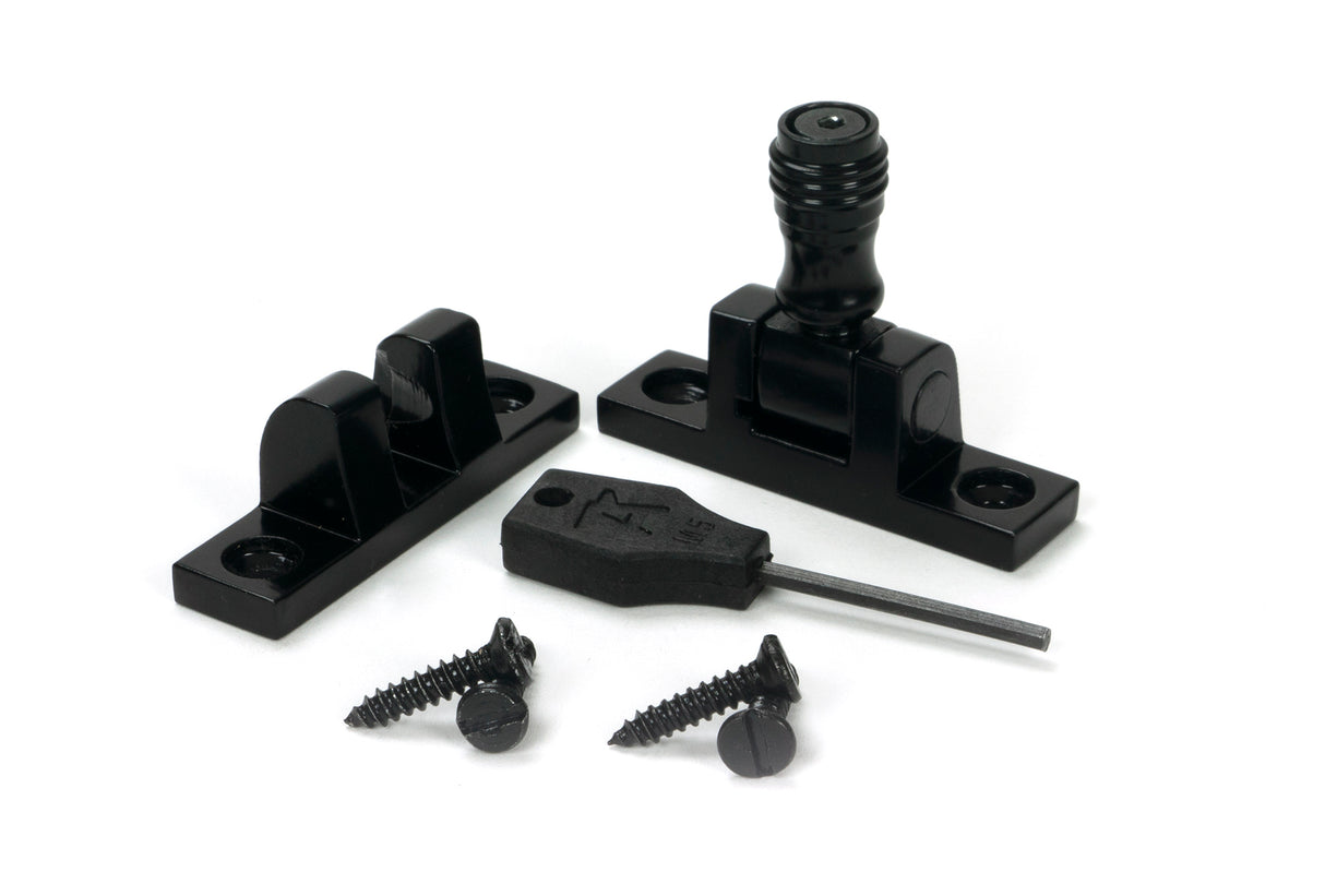 From The Anvil - Black Prestbury Brighton Fastener - Narrow (Square) | Sku. 46597 | Trade Door Handles.