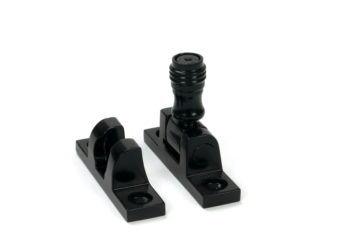 From The Anvil - Black Prestbury Brighton Fastener - Narrow (Square) | Sku. 46597 | Trade Door Handles.