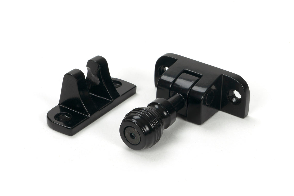 From The Anvil - Black Prestbury Brighton Fastener (Radiused) | Sku. 46601 | Trade Door Handles.