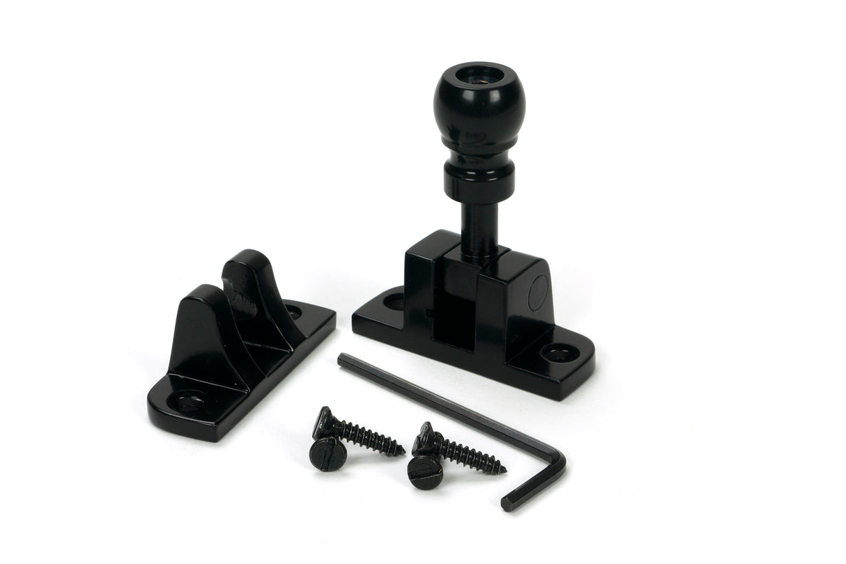 From The Anvil - Black Mushroom Brighton Fastener (Radiused) | Sku. 46603 | Trade Door Handles.