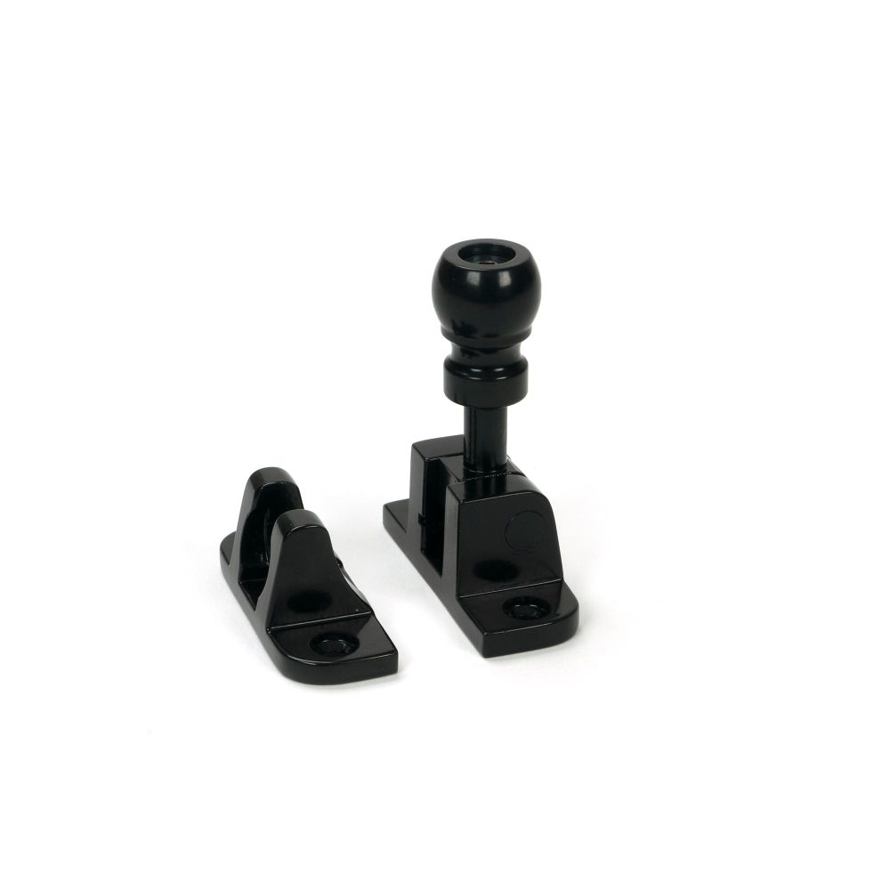 From The Anvil - Black Mushroom Brighton Fastener (Radiused) | Sku. 46603 | Trade Door Handles.