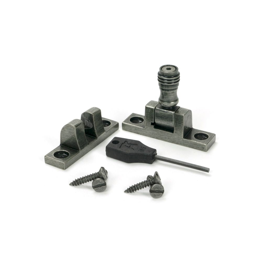From The Anvil - Pewter Prestbury Brighton Fastener - Narrow (Square) | Sku. 46610 | Trade Door Handles.