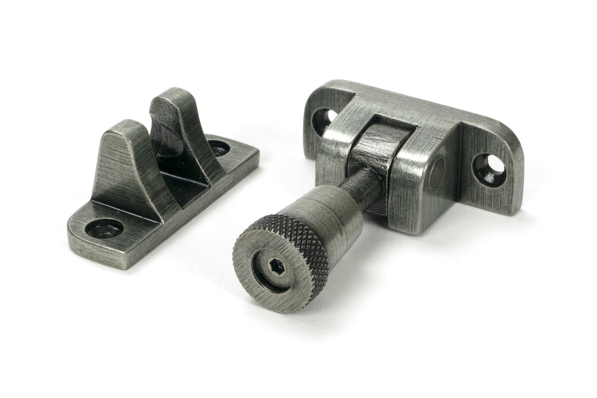 From The Anvil - Pewter Brompton Brighton Fastener (Radiused) | Sku. 46613 | Trade Door Handles.