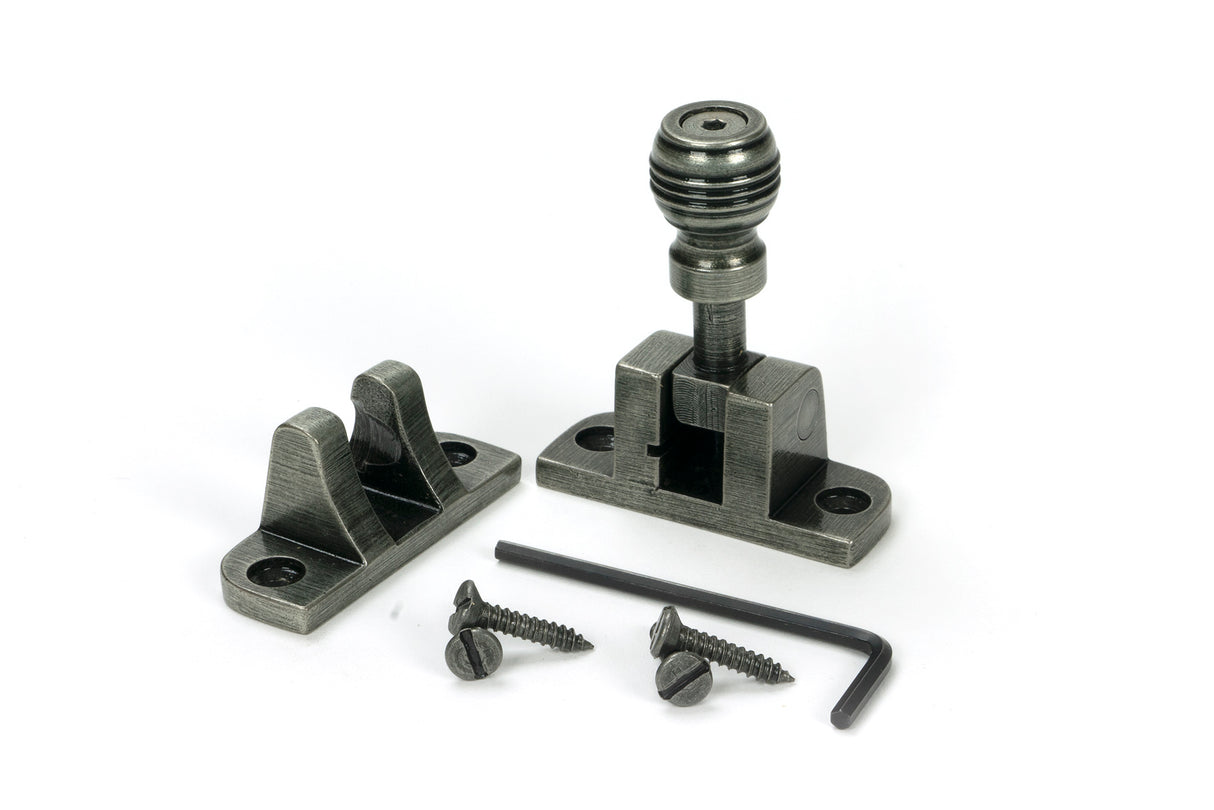 From The Anvil - Pewter Prestbury Brighton Fastener (Radiused) | Sku. 46614 | Trade Door Handles.