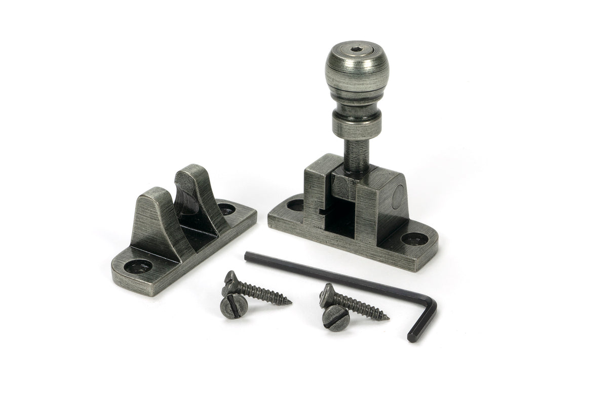 From The Anvil - Pewter Mushroom Brighton Fastener (Radiused) | Sku. 46616 | Trade Door Handles.