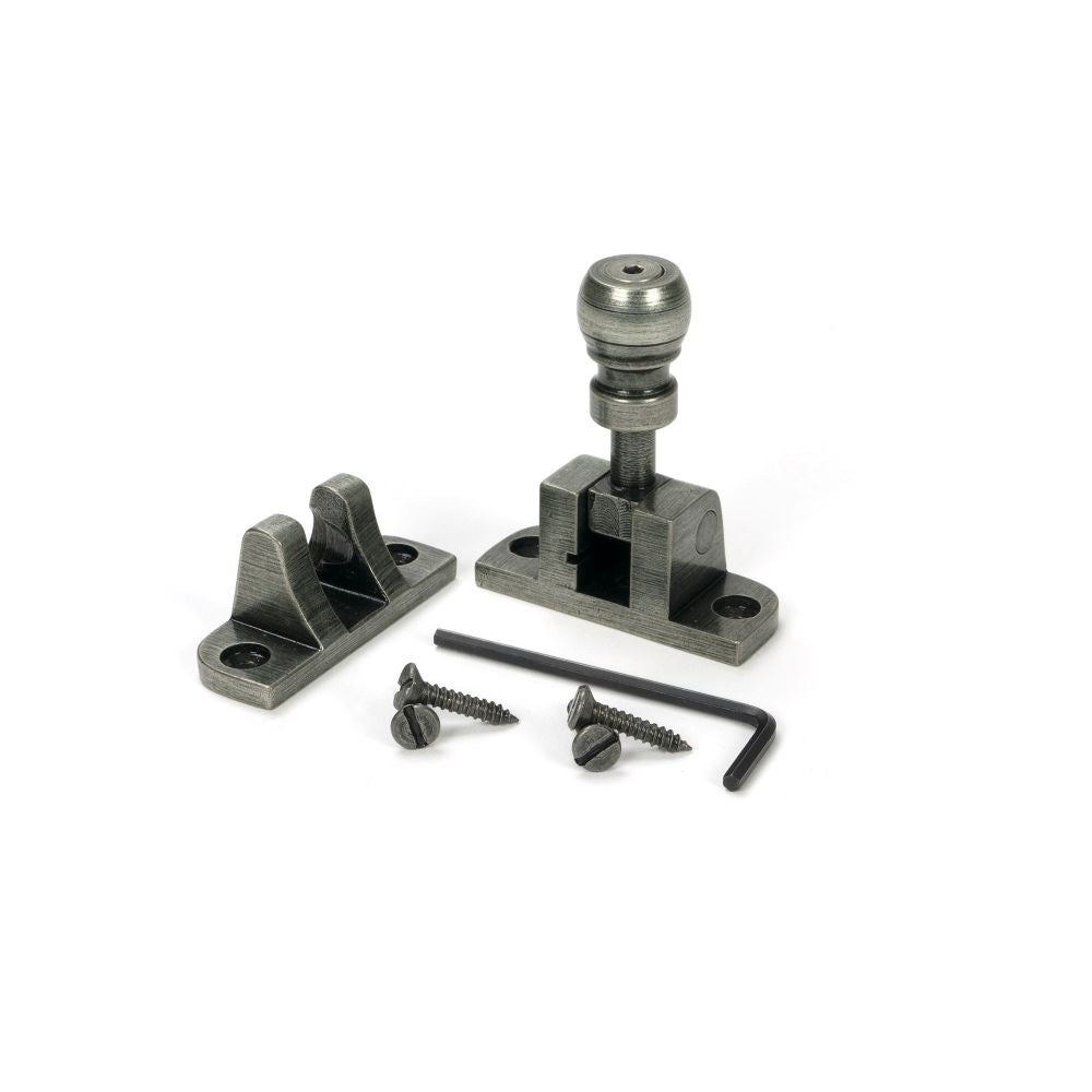 From The Anvil - Pewter Mushroom Brighton Fastener (Radiused) | Sku. 46616 | Trade Door Handles.