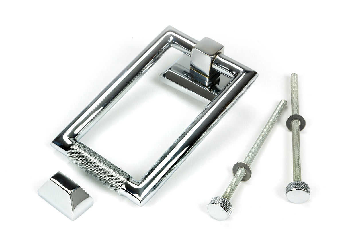 From The Anvil - Polished Chrome Brompton Door Knocker | Sku. 46645 | Trade Door Handles.