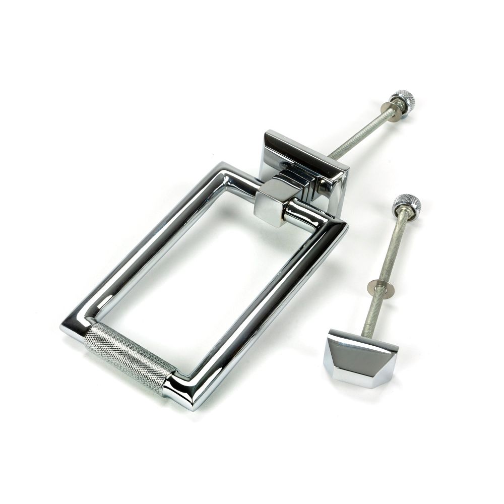 From The Anvil - Polished Chrome Brompton Door Knocker | Sku. 46645 | Trade Door Handles.