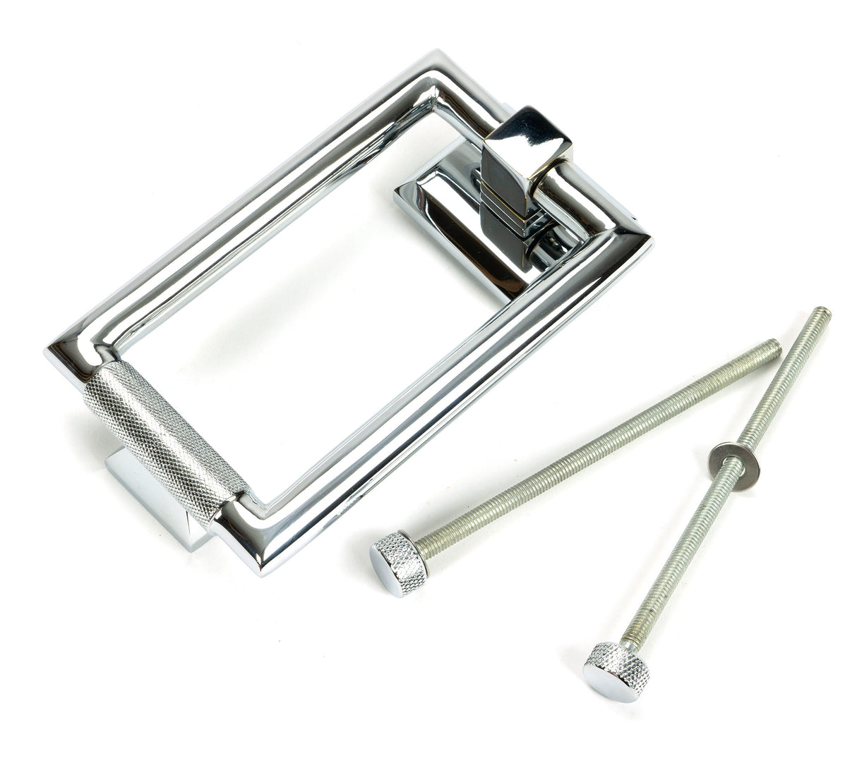 From The Anvil - Polished Chrome Brompton Door Knocker | Sku. 46645 | Trade Door Handles.