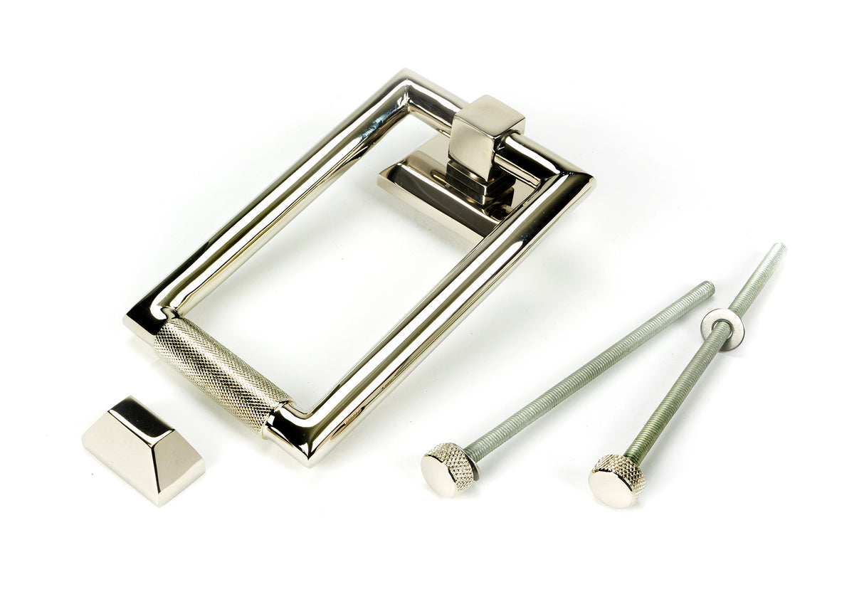From The Anvil - Polished Nickel Brompton Door Knocker | Sku. 46646 | Trade Door Handles.