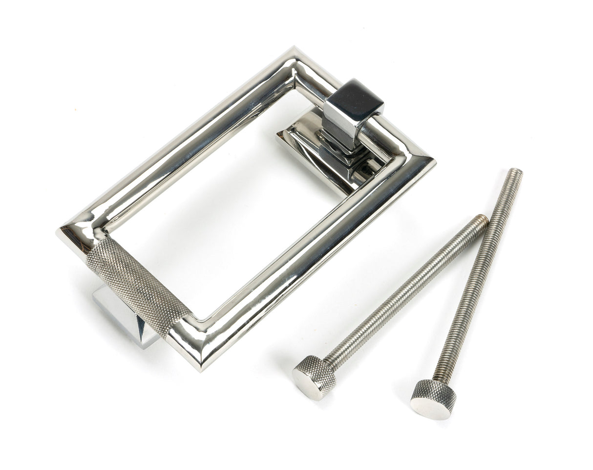 From The Anvil - Polished Marine SS (316) Brompton Door Knocker | Sku. 46652 | Trade Door Handles.