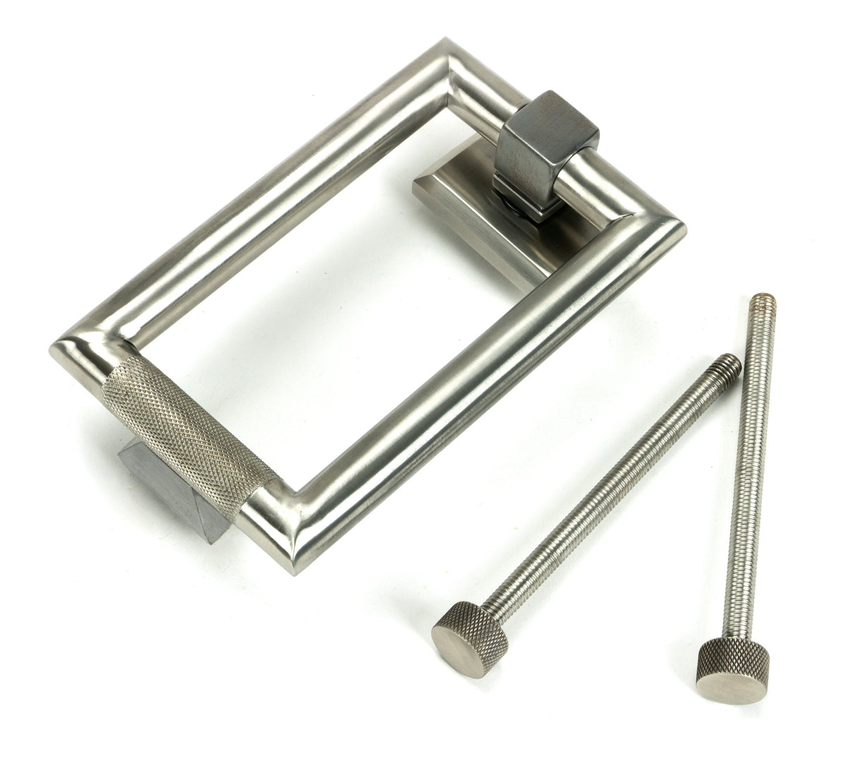 From The Anvil - Satin Marine SS (316) Brompton Door Knocker | Sku. 46653 | Trade Door Handles.