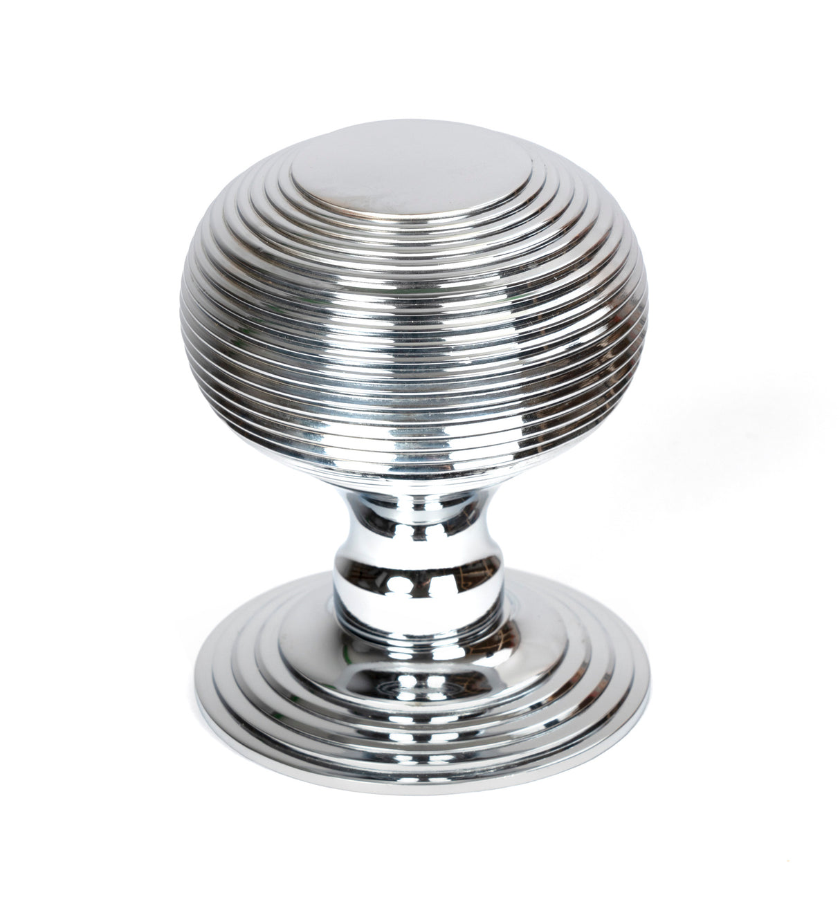 From The Anvil - Polished Chrome Beehive Centre Door Knob | Sku. 46655 | Trade Door Handles.