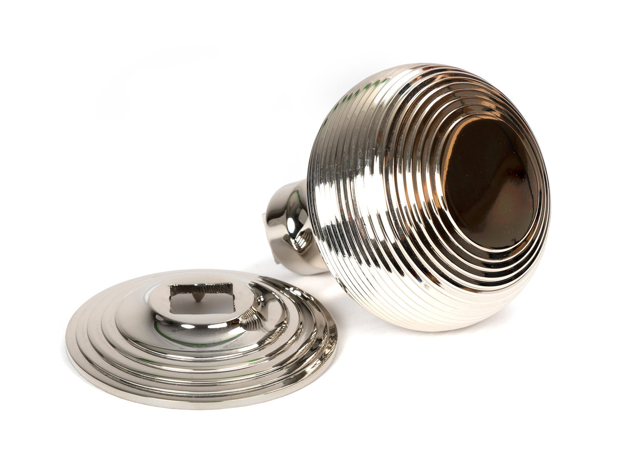 From The Anvil - Polished Nickel Beehive Centre Door Knob | Sku. 46656 | Trade Door Handles.