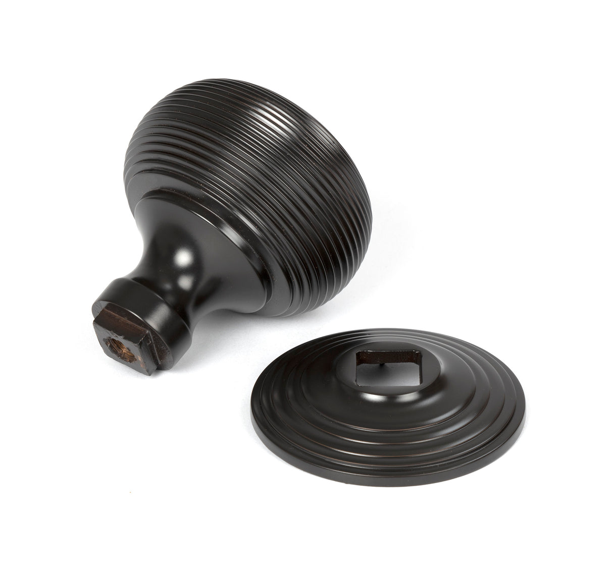 From The Anvil - Aged Bronze Beehive Centre Door Knob | Sku. 46657 | Trade Door Handles.