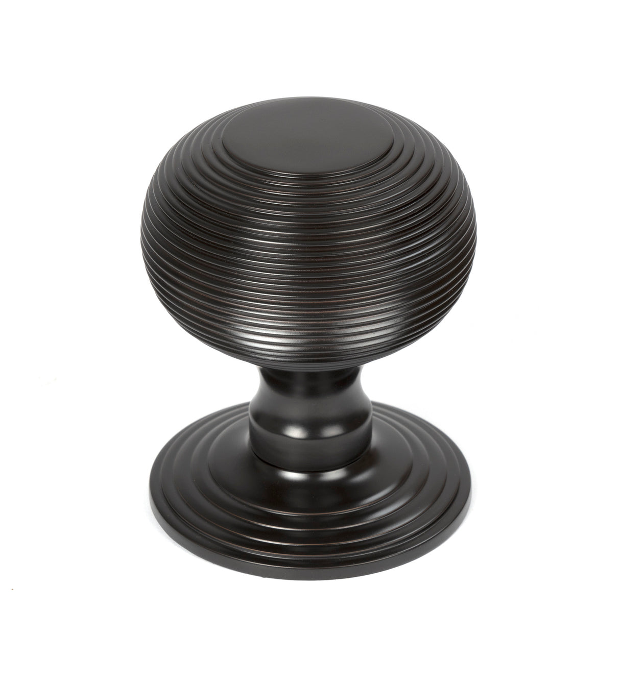 From The Anvil - Aged Bronze Beehive Centre Door Knob | Sku. 46657 | Trade Door Handles.