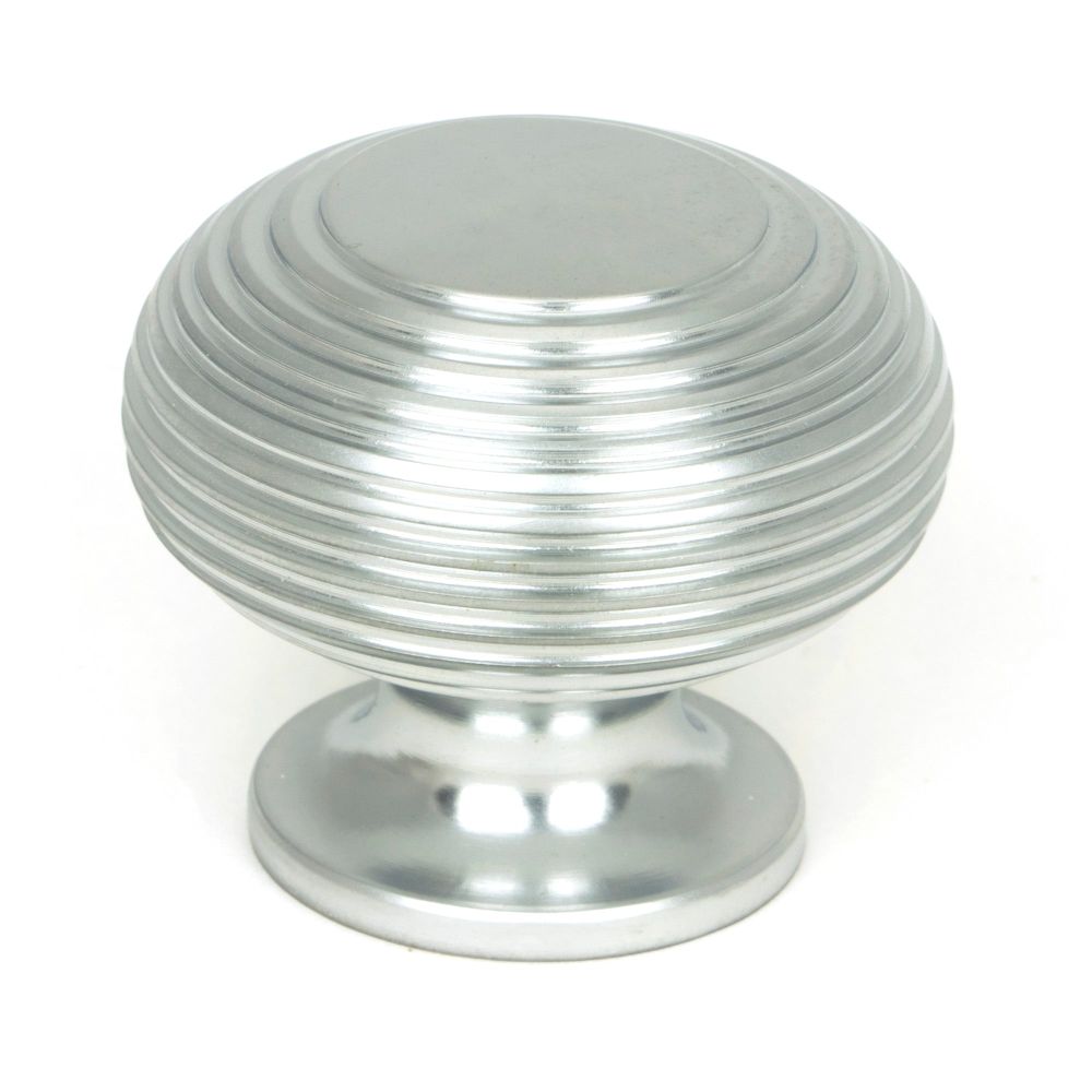 From The Anvil - Satin Chrome Beehive Cabinet Knob 40mm | Sku. 46662 | Trade Door Handles.