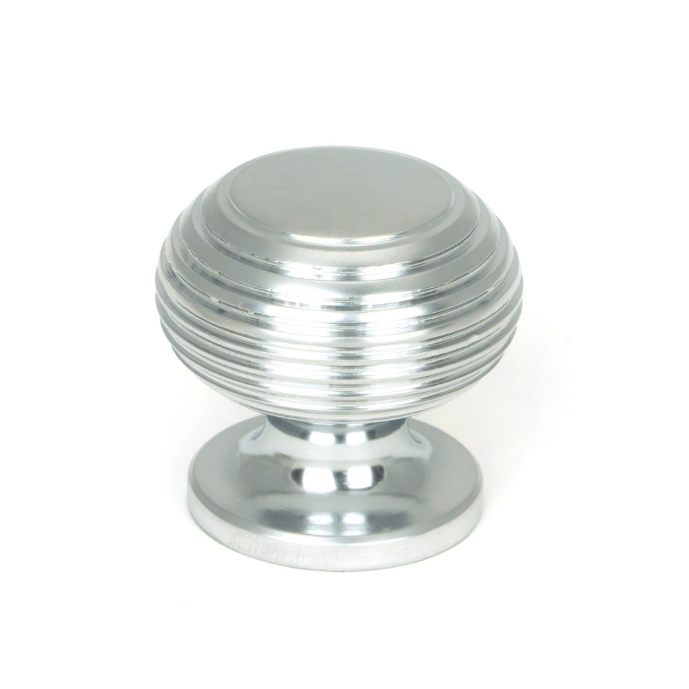 From The Anvil - Satin Chrome Beehive Cabinet Knob 30mm | Sku. 46663 | Trade Door Handles.