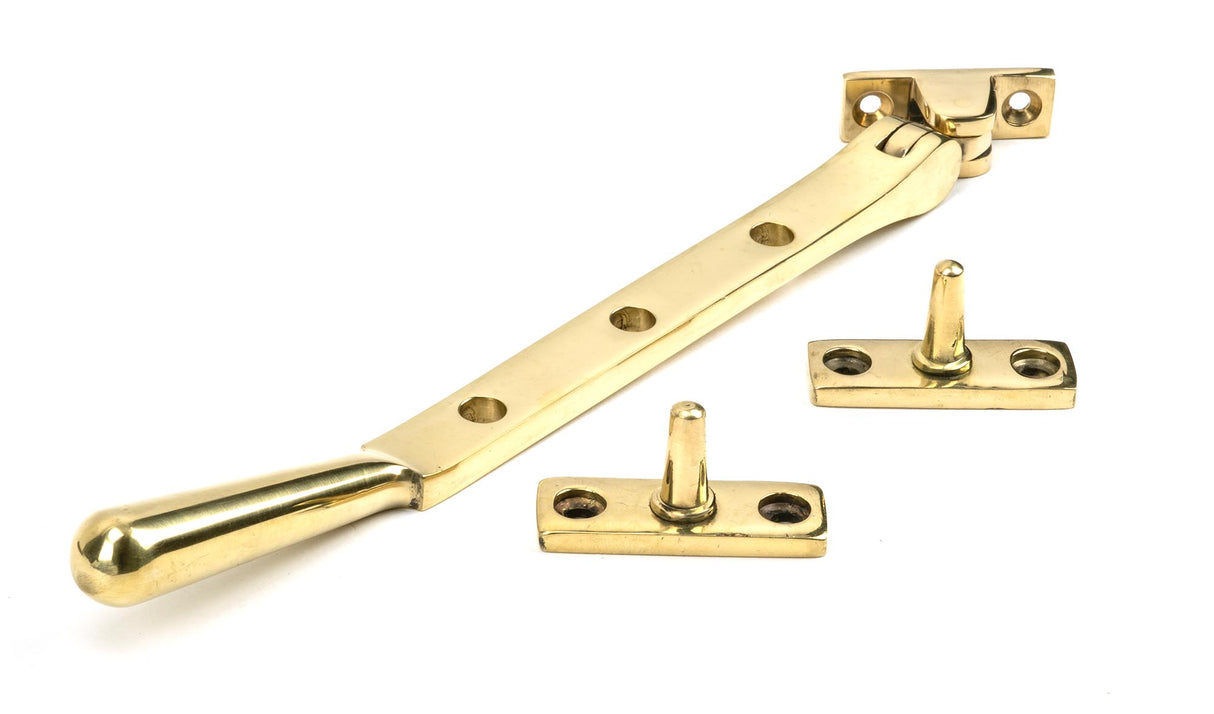 From The Anvil - Polished Brass 8" Newbury Stay | Sku. 46715 | Trade Door Handles.