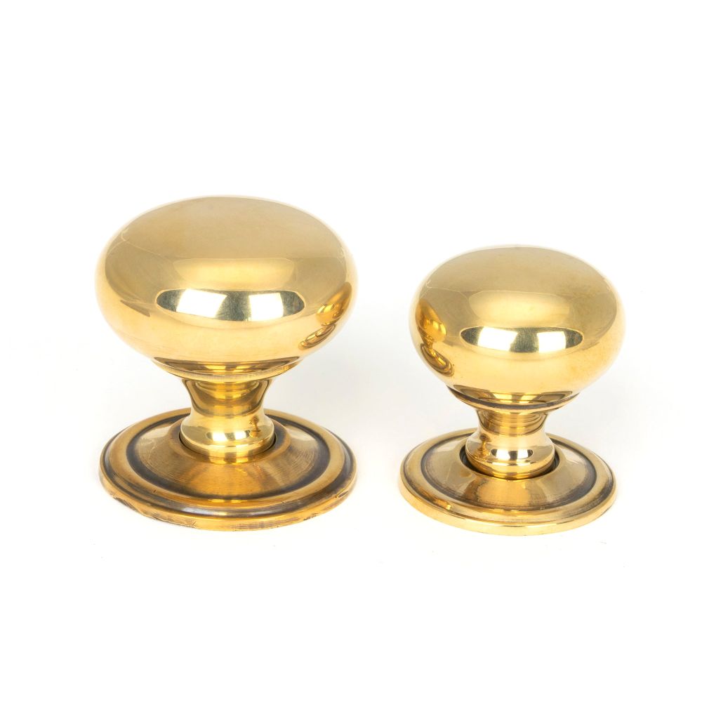 From The Anvil - Aged Brass Mushroom Cabinet Knob 32mm | Sku. 46723 | Trade Door Handles.