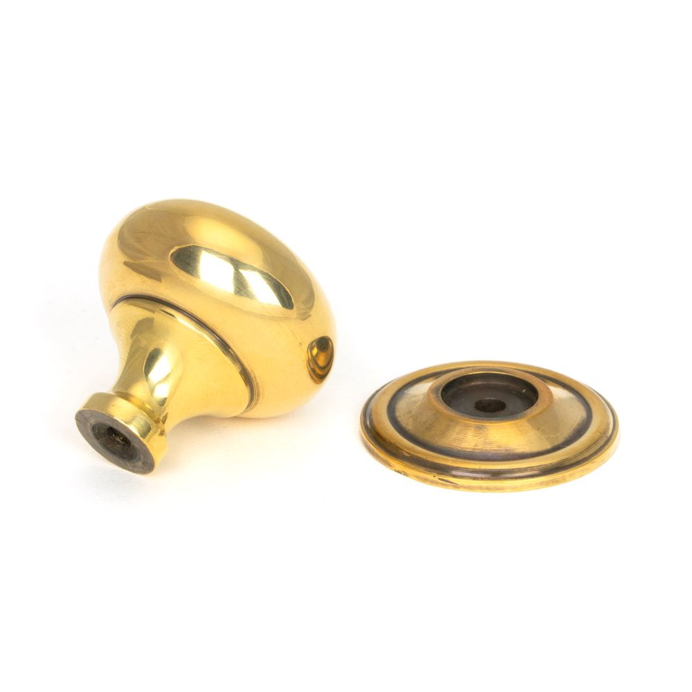 From The Anvil - Aged Brass Mushroom Cabinet Knob 38mm | Sku. 46724 | Trade Door Handles.